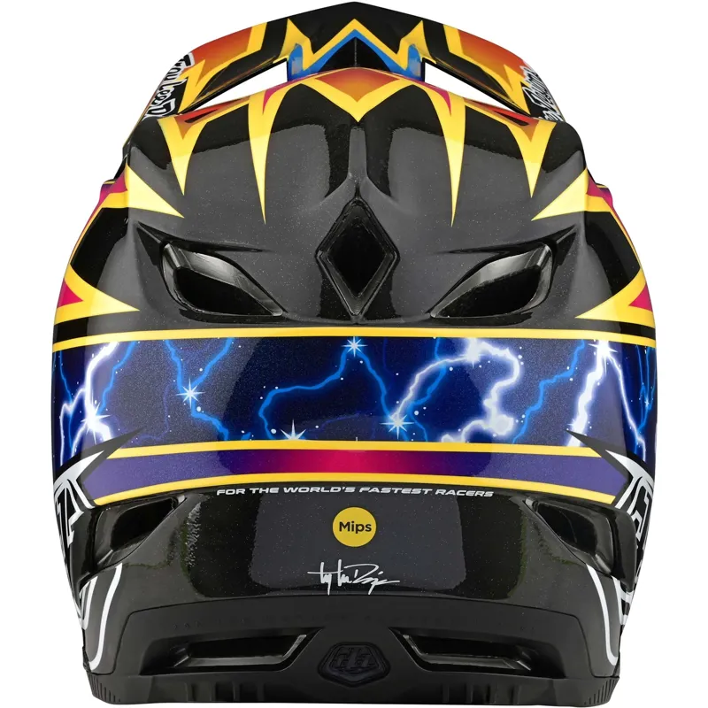 Troy Lee Designs D4 Carbon Full Face MIPS MTB Helmet Lightning/Black-2